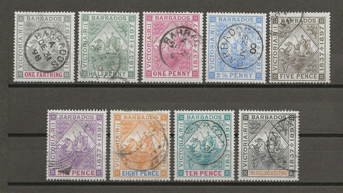 BARBADOS 1897 SG 116/24 USED Cat £170