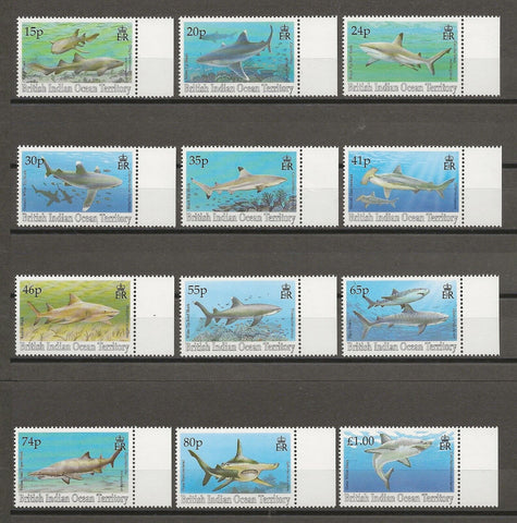 BRITISH INDIAN OCEAN TERRITORY 1994 SG 155/65 MNH Cat £60