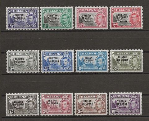 TRISTAN DA CUNHA 1952 SG 1/12 MNH Cat £140