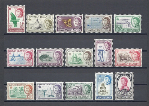 CAYMAN ISLANDS 1962/64 SG 165/79 MNH Cat £95