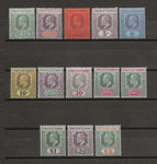 MALAYA/STRAITS SETTLEMENTS 1902/3 SG 110/21,118a MINT Cat £450