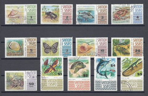 SAMOA 1972/76 SG 390/90c USED Cat £27