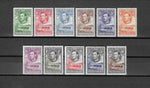 BECHUANALAND 1938/52 SG 118/128 MINT Cat £110