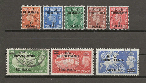 BOIC/TRIPOLITANIA 1951 SG T27/34 USED Cat £180