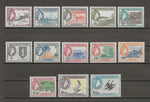 BRITISH VIRGIN ISLANDS 1956/62 SG 149/61 MNH Cat £110