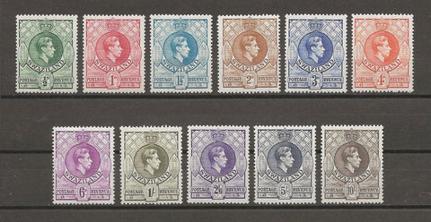 SWAZILAND 1938/54 SG 28/38a MINT Cat £95