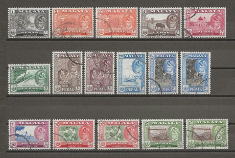 MALAYA/PERAK 1957/61 SG 150/61 + Perfs USED Cat £42