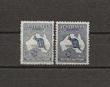 AUSTRALIA 1915/27 SG 36/36b MINT Cat £79