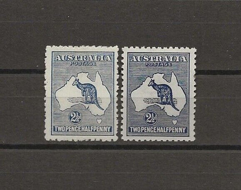 AUSTRALIA 1915/27 SG 36/36b MINT Cat £79