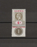 GAMBIA 1921/22 SG 117w MNH Cat £90