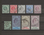 GIBRALTAR 1906/11 SG 66/74 USED Cat £800