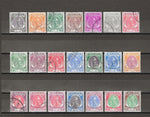 MALAYA/KELANTAN 1951/55 SG 61/81 USED Cat £200